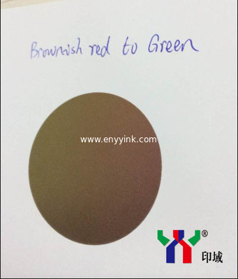 Screen Printing Optical Variable Ink, Color Changing Ink , Brown Red to Green