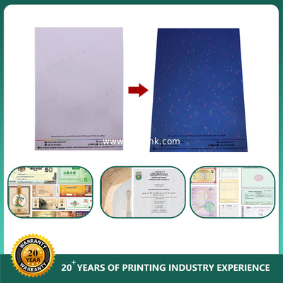 Ceres Security Paper with Colorful Fibers,70g,80g,85g,90g,100g security paper