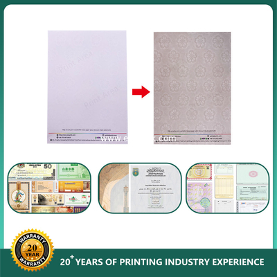 Ceres 140g security paper with beautiful black watermark