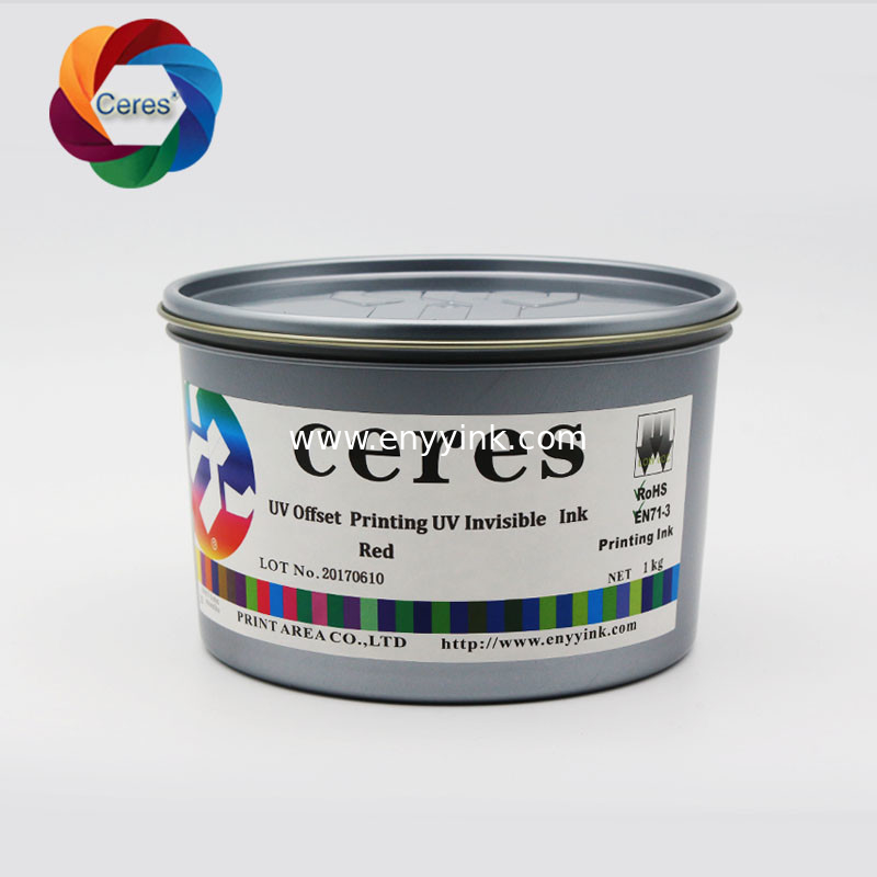 Colorless to Yellow Green Offset Printing/screen printing UV Invisible Ink