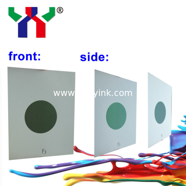 F3 Silver to Green, optical variable pigment color shift ink for printing ink